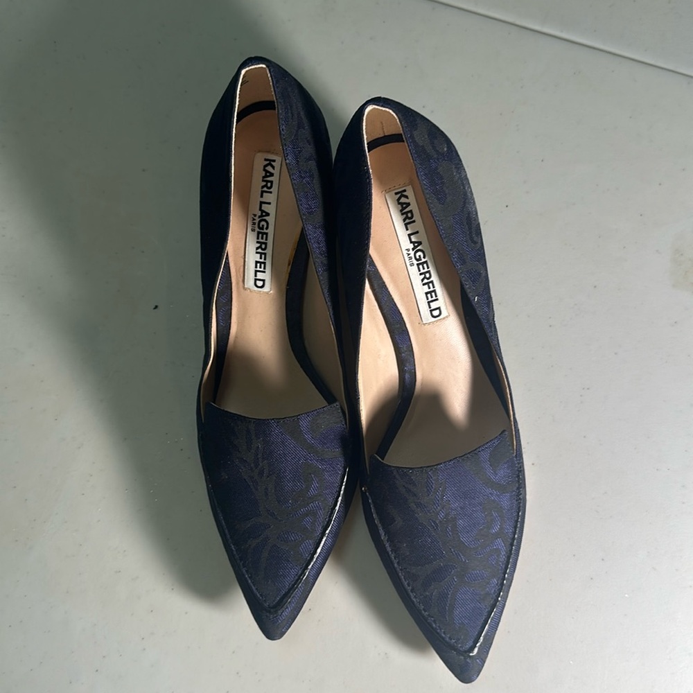 Karl Largerfeld block heels